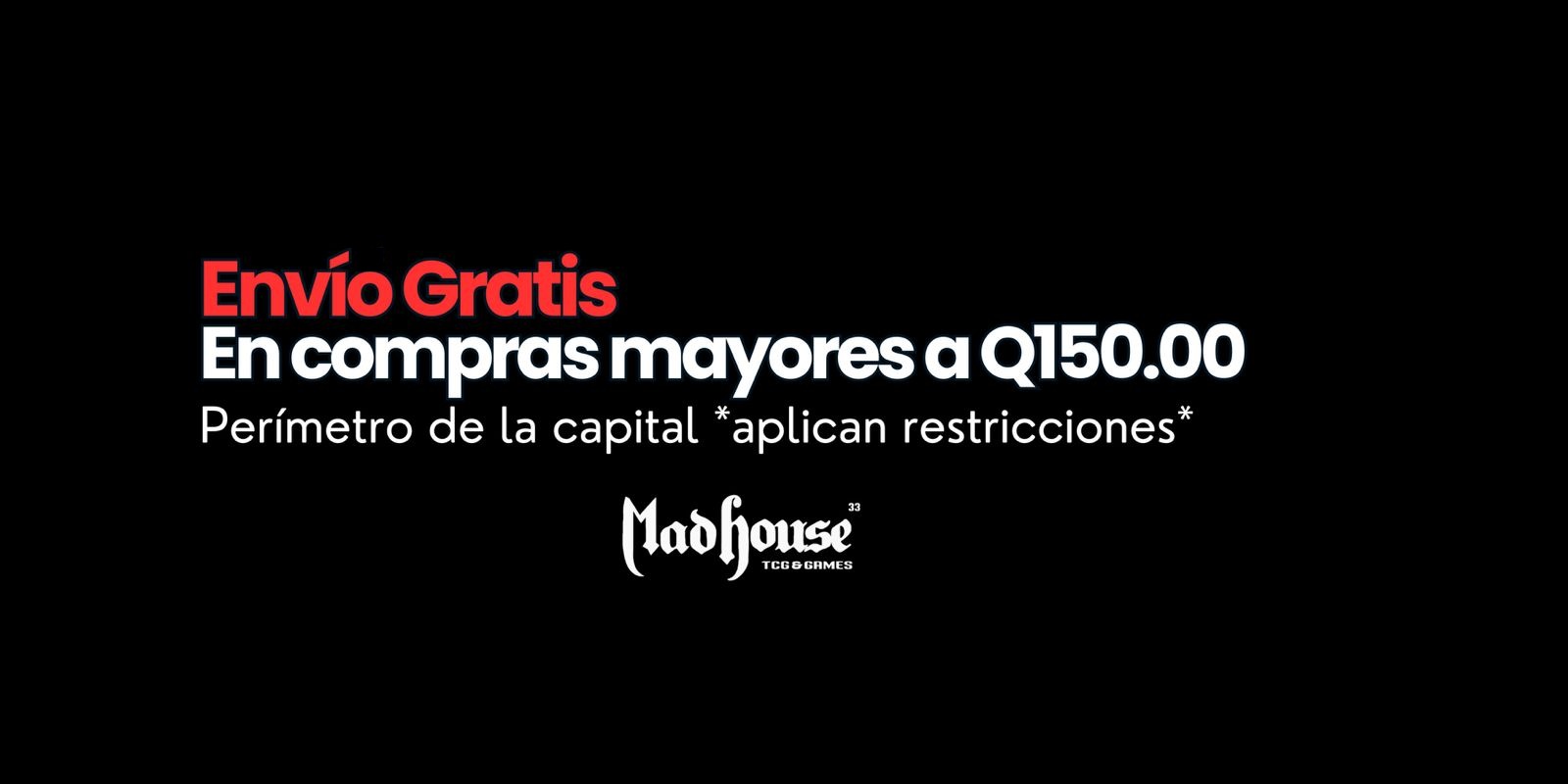 Envío gratis en compras mayores a Q150 en el perímetro de la capital