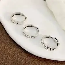Anillo Plateado Varios