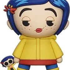 Coraline - Coraline (Wybie Outfit) 3D Foam Magnet