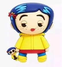 Coraline with Doll 3D Foam Magnet