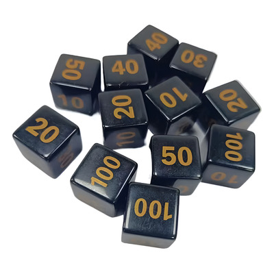 Dados Color Negro 14mm