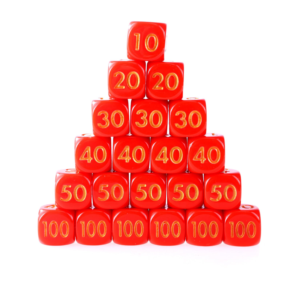 Dados Color Rojo 17mm