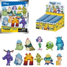 Monsters at Work 3D Foam Bag Clip Display Case of 24