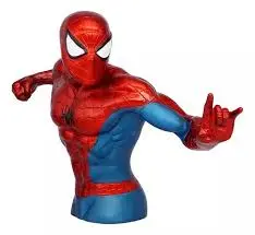 Spider Man PVC Bust Bank (Metallic Paint)