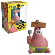 SpongeBob SquarePants Co lection Nail in Head Patrick Vinyl  Figure #16