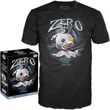 The Nightmare Before Christmas Zero with Candy Cane Adult Boxed Funko Pop! T-Shirt S