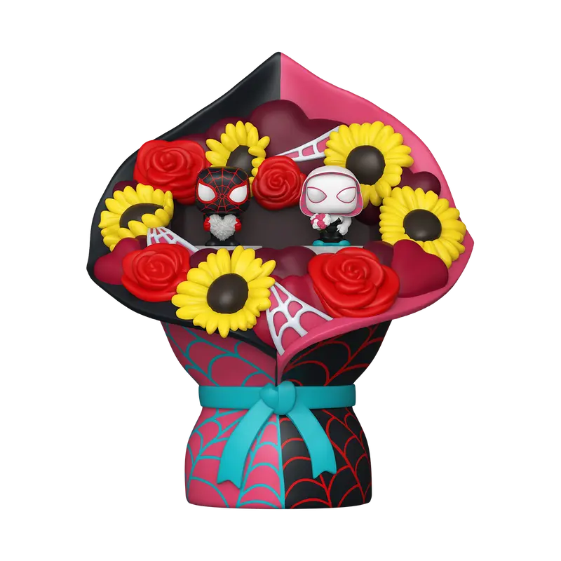 Spider-Man Valentines Miles Morales and Ghost Spider Funko Bitty