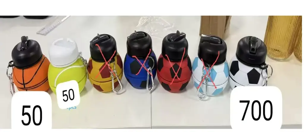 550ml,Silicone bottle ,Egg carton with bubble wrap packaging