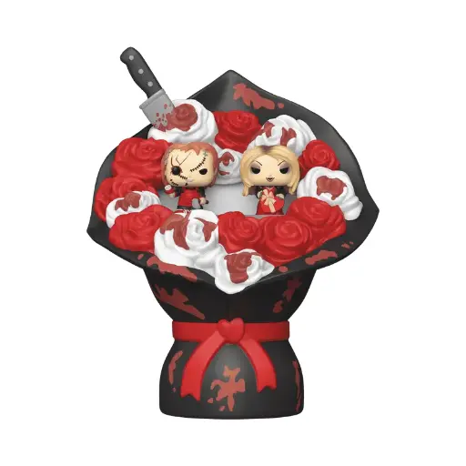 [889698831048] Bride of Chucky Valentines Chucky and Tiffany Funko Bitty Pop!  Mini-Figure Bouquet