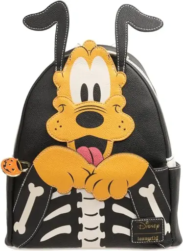 [671803395145] Pluto Skellington Glow-in- the-Dark Mini-Backpack