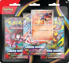 [10196214154152] Pokémon TCG: Mega Evolution 4 - "Chaos Rising" 3-Booster Blister Master Case 24ct. - ENGLISH 