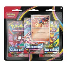 [10196214140216] Pokémon TCG: Mega Evolution 4 - "Chaos Rising" 3-Booster Blister Master Case 24ct. - SPANISH