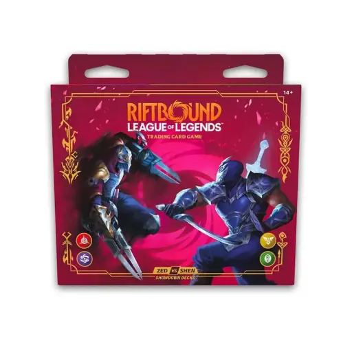 [UVSRB04SU01] Riftbound TCG: Set 4- Vendetta- Showdown Decks Display- Zed vs Shen